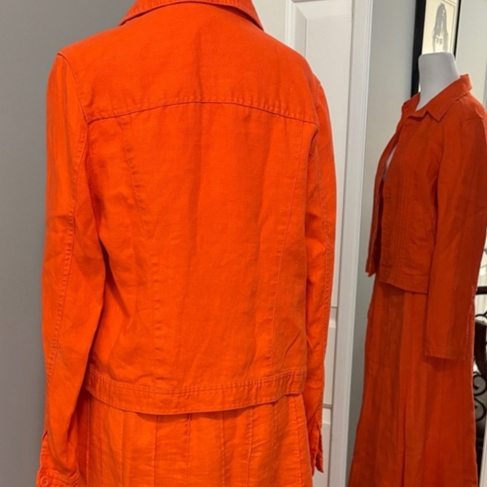 Linen Jacket and Skirt Set - Picture 3 of 10